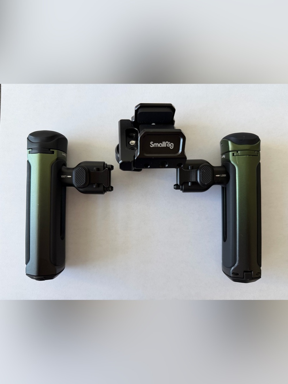 SmallRig x Brandon Li Quick Release Side Handles  Phone Clamp Mount Green Remote